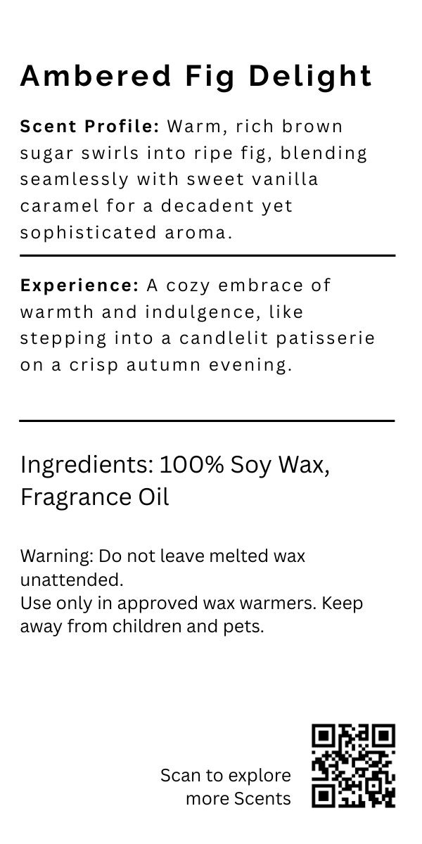 Ambered Fig Delight Wax Melts