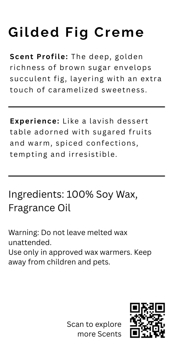 Gilded Fig Creme Wax Melts