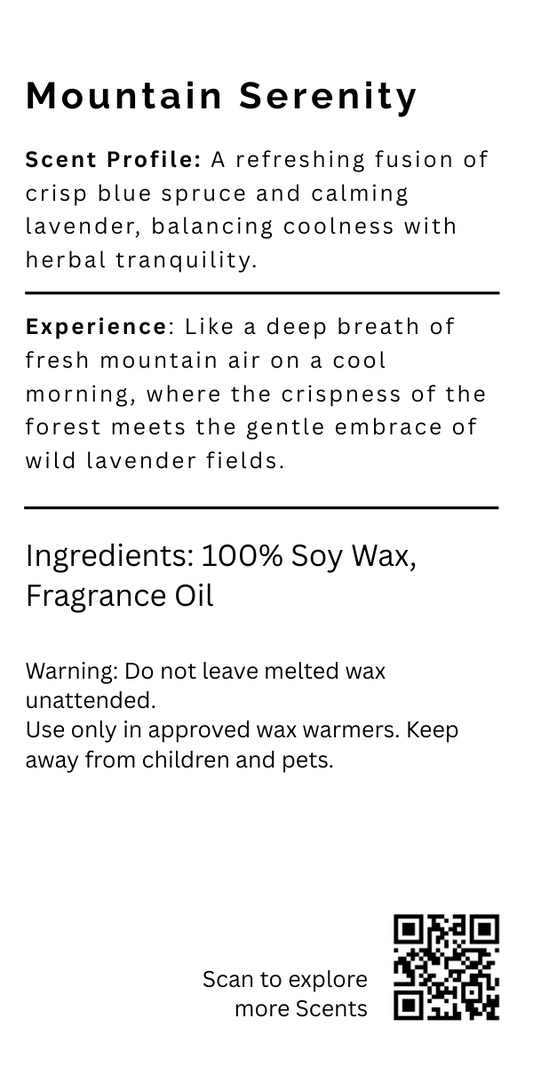 Mountain Serenity Wax Melts