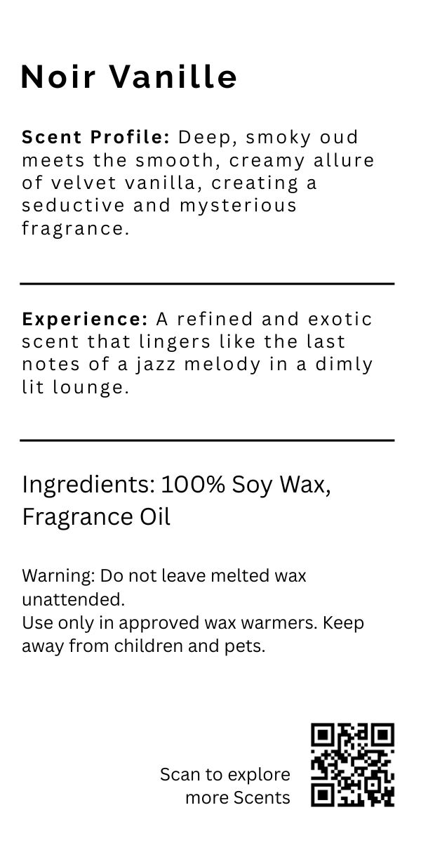 Noir Vanille Wax Melts